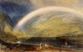 Regenbogen Ein Blick auf den Rhein von Dunkholder Vineyard von Osterspey romantische Turner
